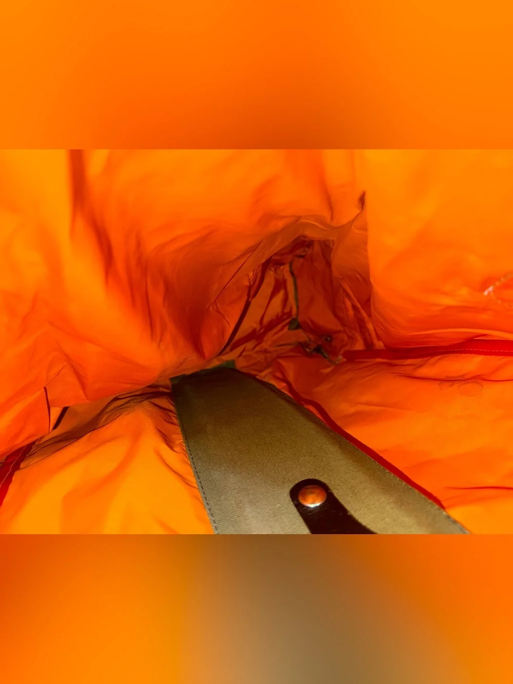 Men’s Orange Outdoor Backpack with Multiple Pocketsin fair condition